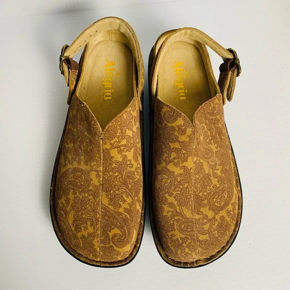 NWOB Alegria Leather Adjustable Backstrap Clogs Myrtle Peaceful Easy EU 39 - Picture 6 of 11